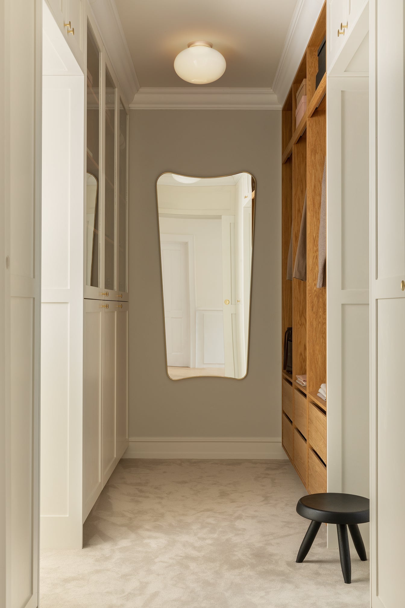 Rizzatto 301 taklampa, satin silver / opal • NUURA