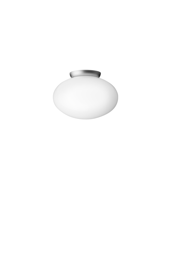 Rizzatto 301 taklampa, satin silver / opal • NUURA