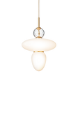 Rizzatto 43 pendel, satin brass / opal • NUURA