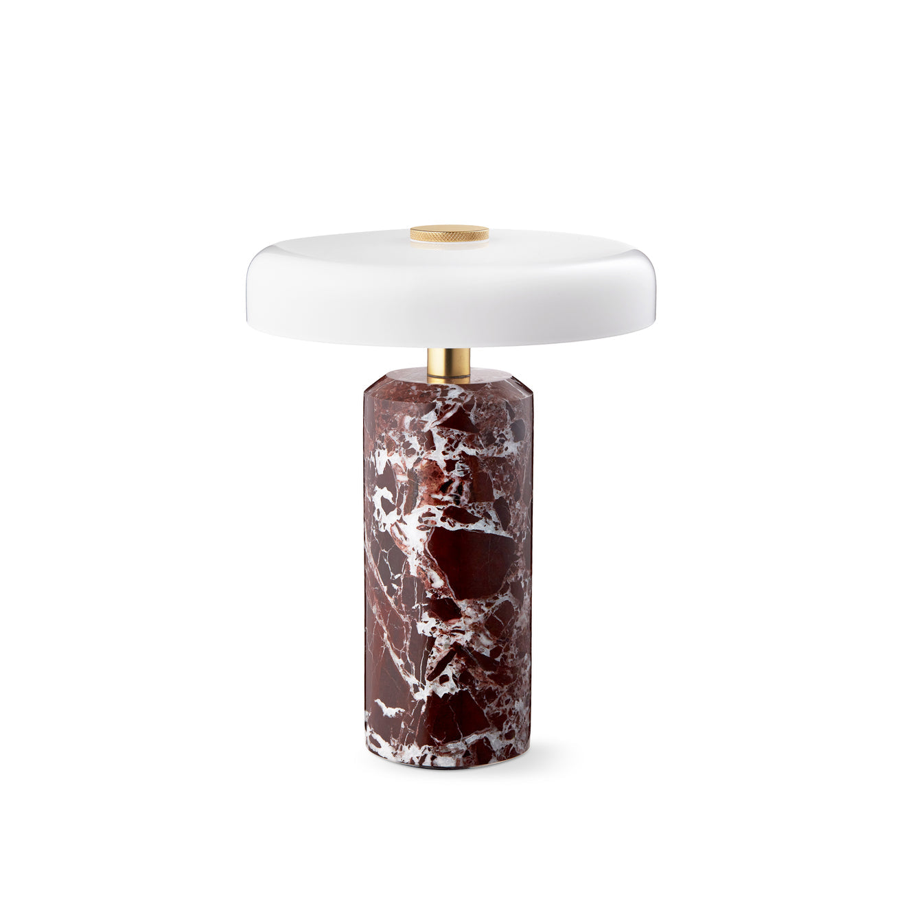 Trip Portable bordslampa, burgundy/opal glossy • Design by Us