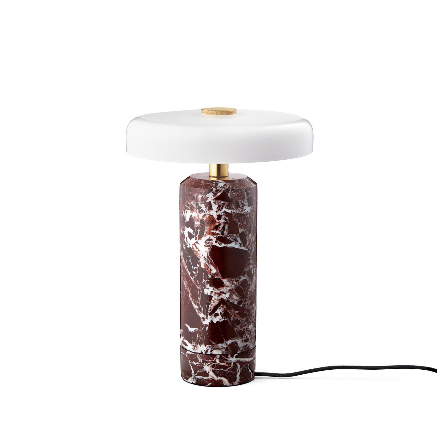 Trip Portable bordslampa, burgundy/opal glossy • Design by Us