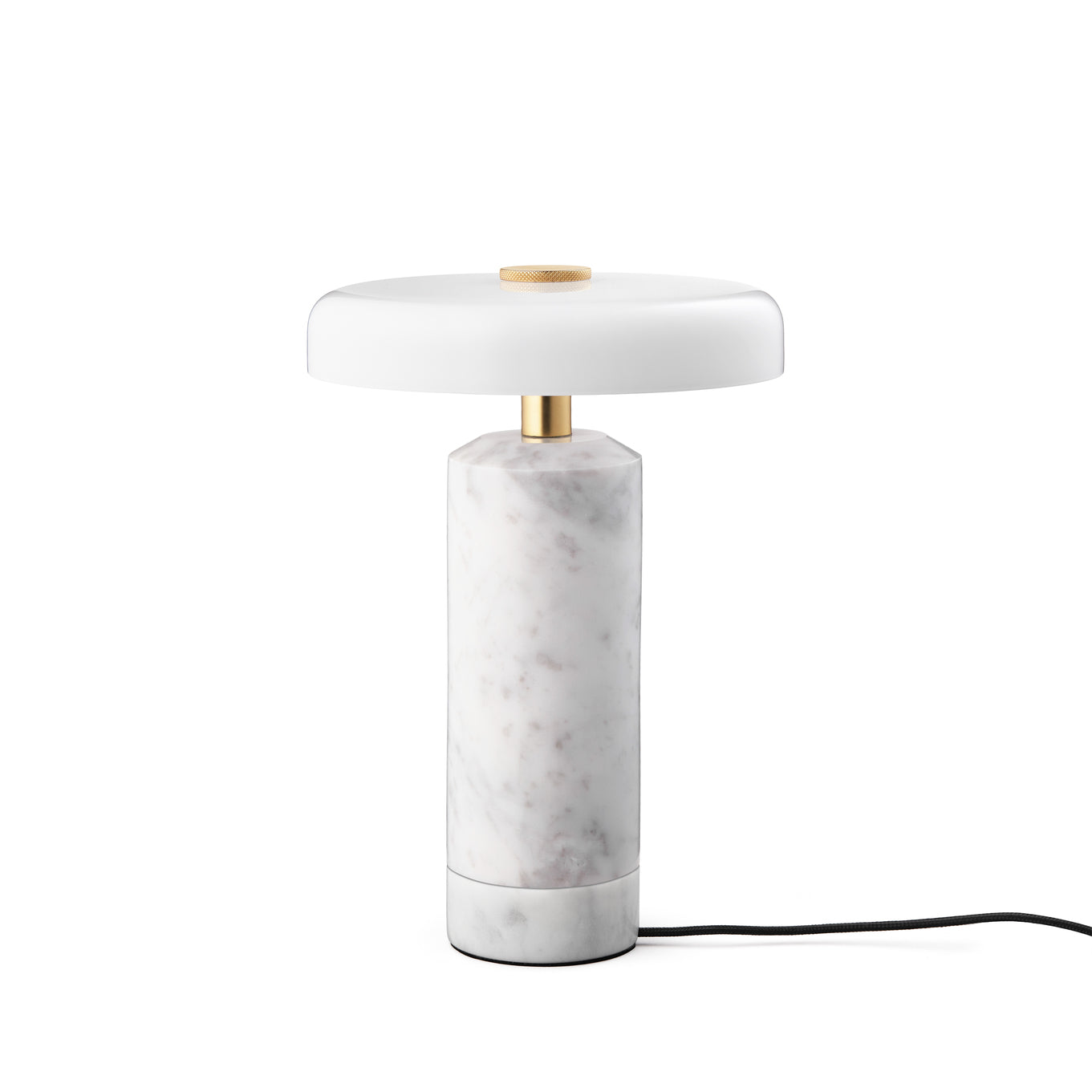 Trip Portable bordslampa, carrara/opal glossy • Design by Us