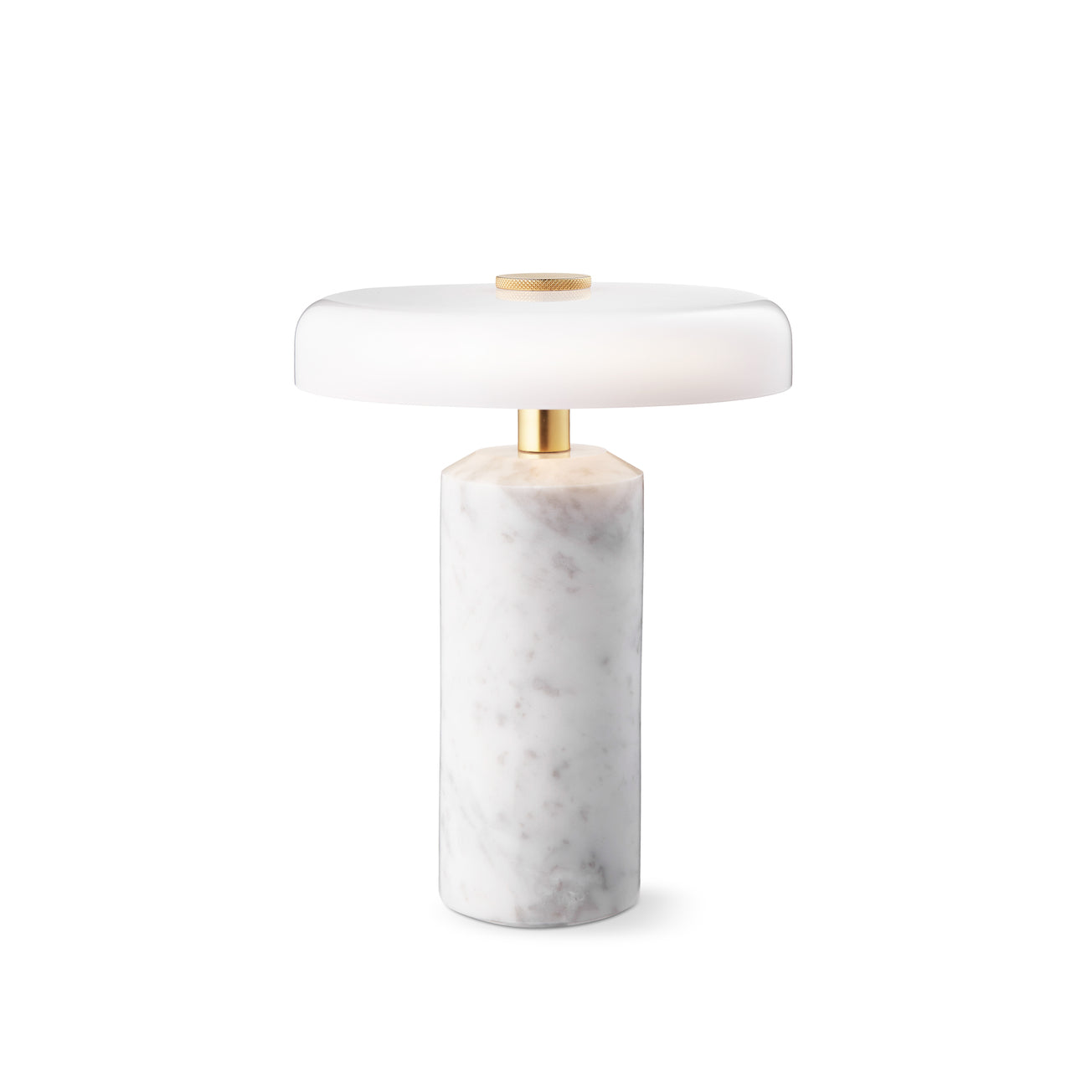 Trip Portable bordslampa, carrara/opal glossy • Design by Us