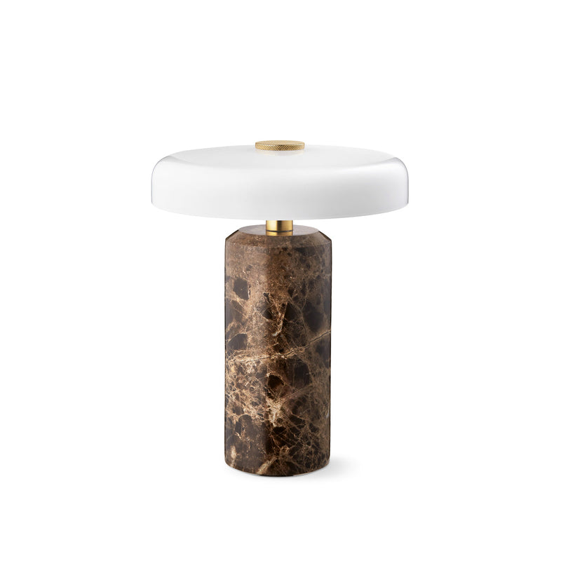 Trip Portable bordslampa, dark emperador/opal glossy • Design by Us